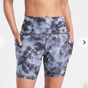 Athleta Women’s Salutation Stash Pocket II Tie Dye Print 7" XL